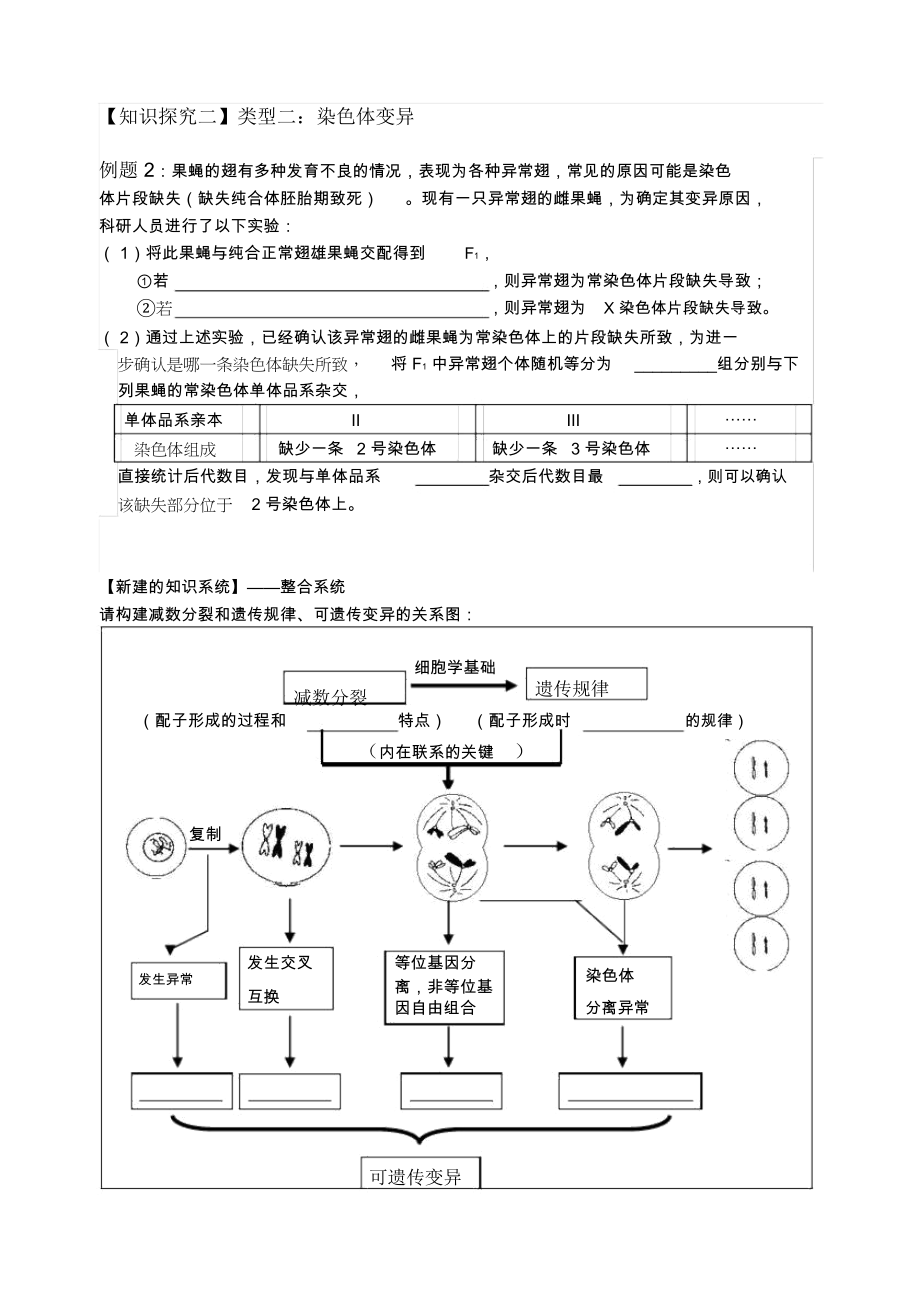 变异和遗传的细胞学基础高三生物专题复习公开课.docx_第3页