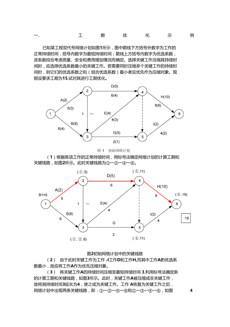 网络计划优化案例-工期优化.doc_第1页