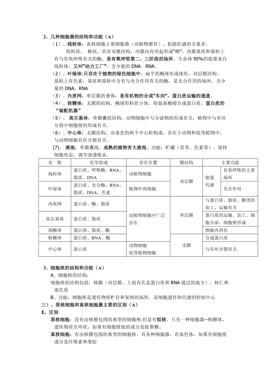 2014年高考生物复习教案-细胞的结构和功能Word版.doc_第3页