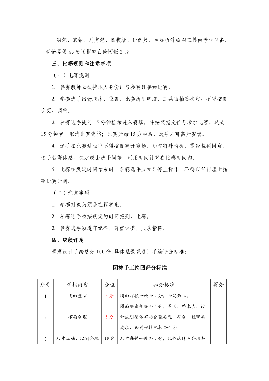 2018年宁波市中职技能大赛园林景观设计平面手绘.doc_第2页