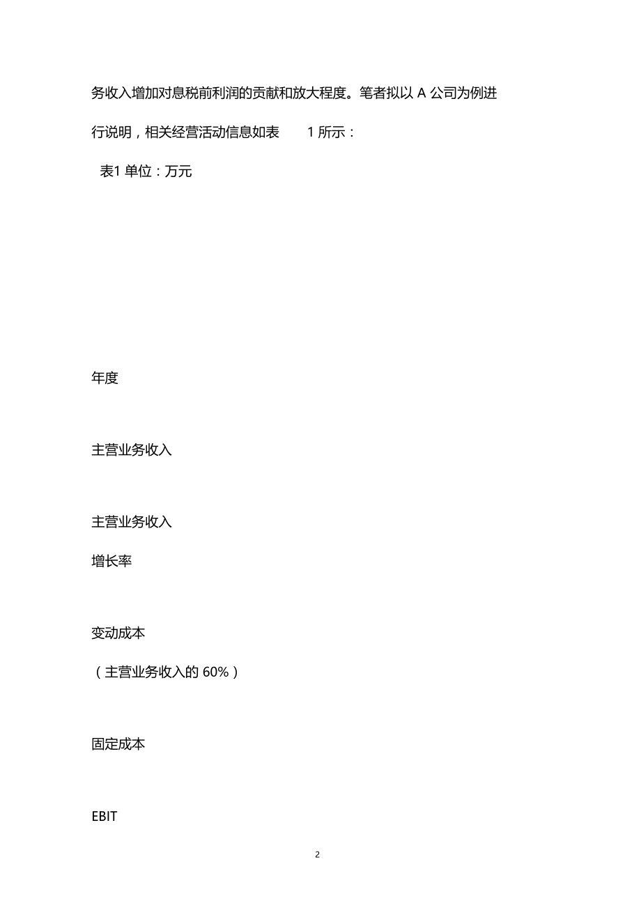 公司财务管理中的杠杆利益与风险再认识.doc_第2页