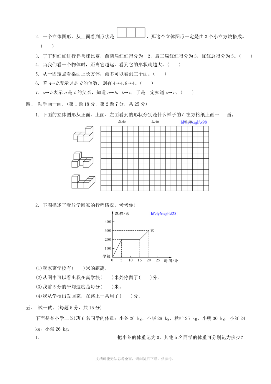 小学数学：第四次月考评估检测卷(北师大版六年级上).doc_第2页