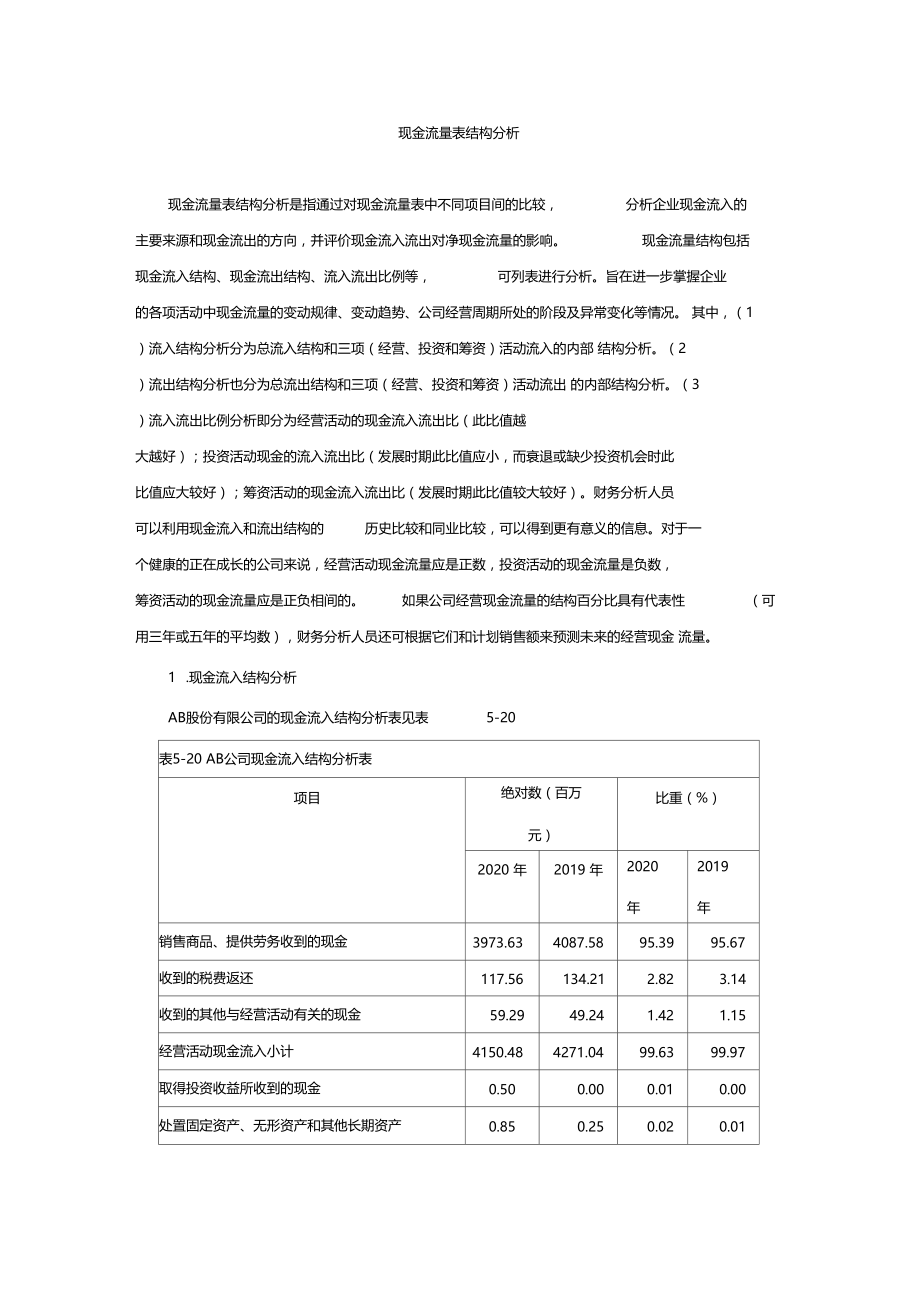 现金流量表结构分析.doc_第1页