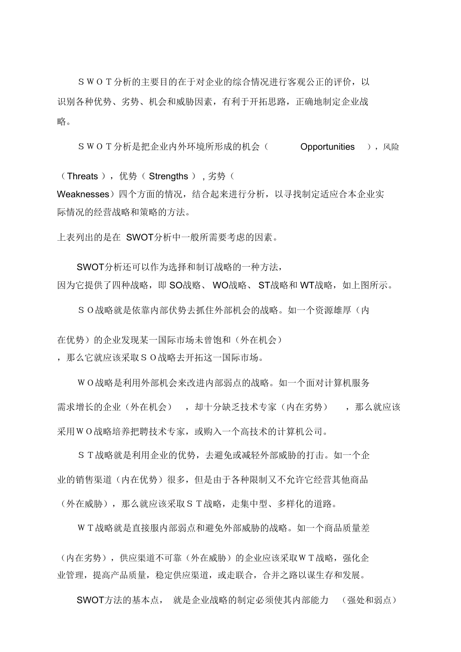 SWOT分析主要思路.doc_第1页