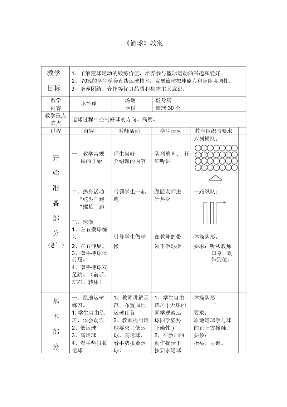 小学篮球教案(1).docx_第1页