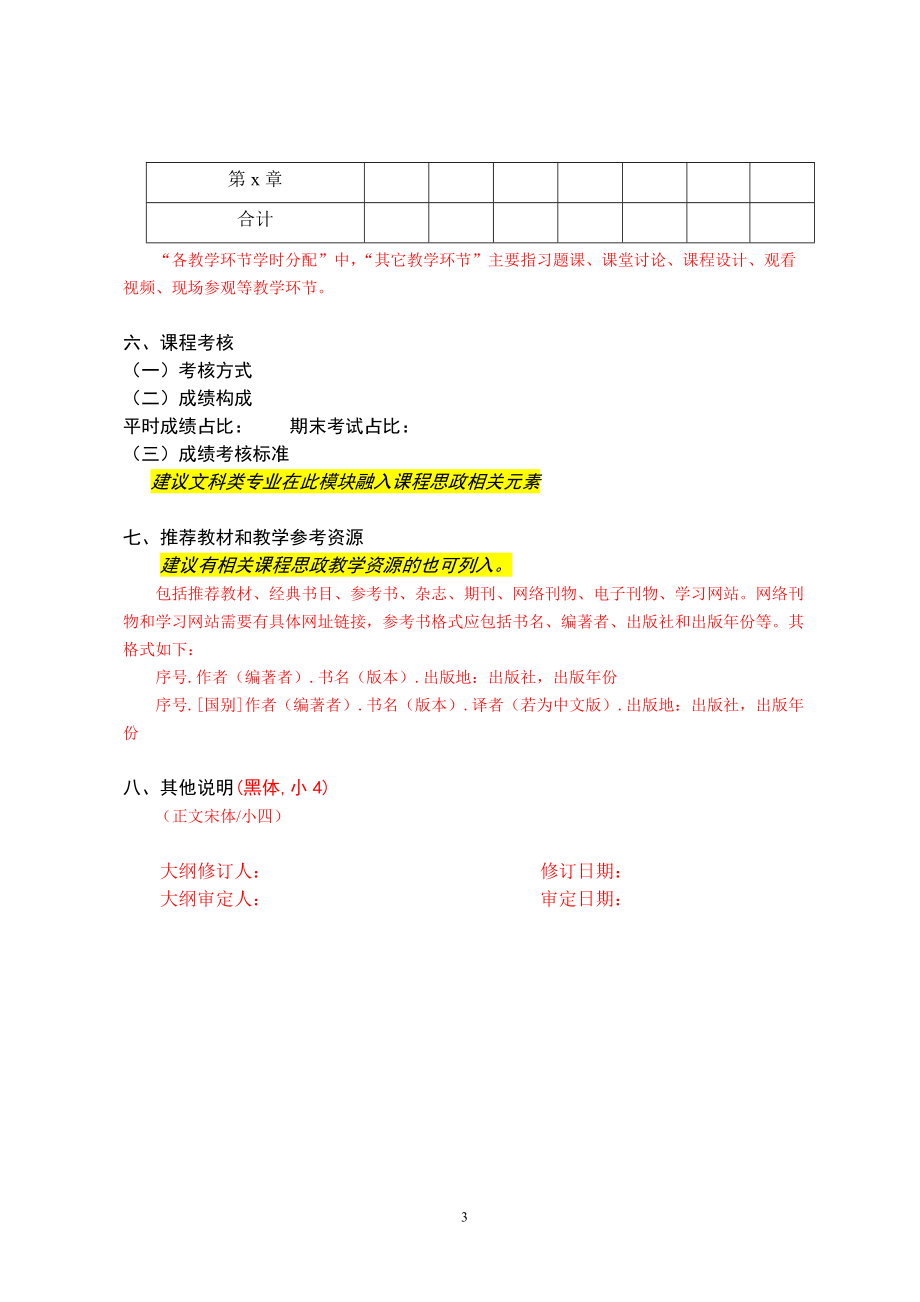 理论课教学大纲模板doc.doc_第3页