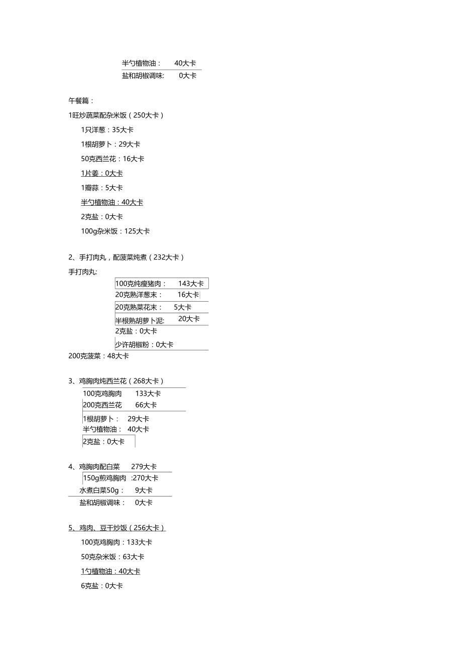 轻断食食谱餐单简易.doc_第2页