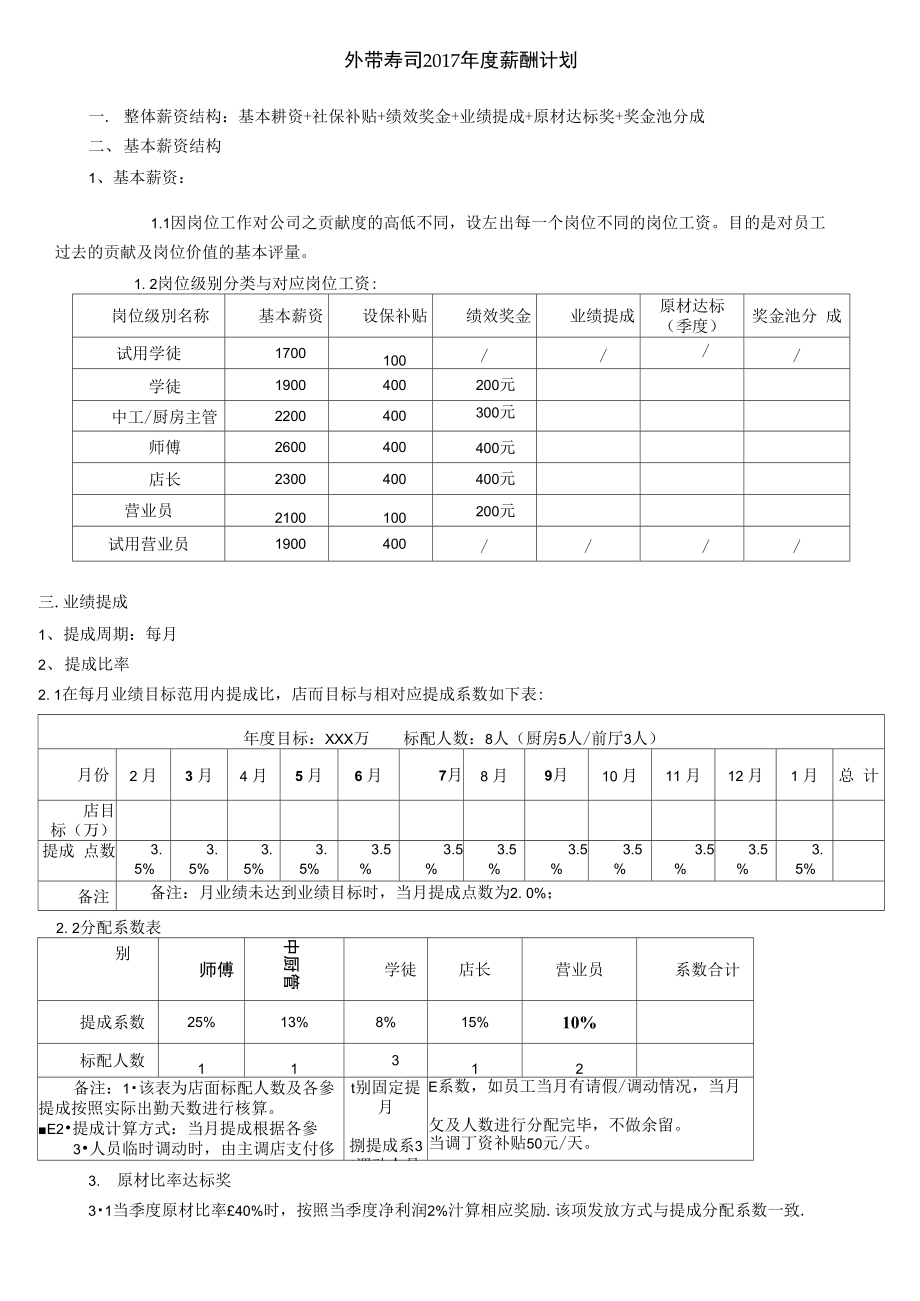 2017年年度薪酬计划.doc_第1页