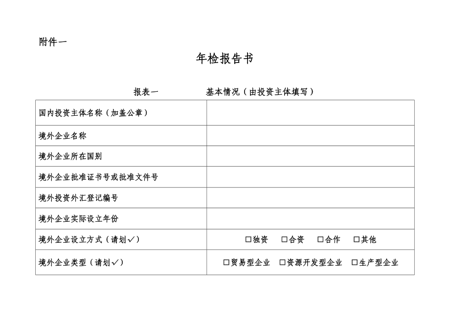 年检报告书 - mofcomgovcn.doc_第1页