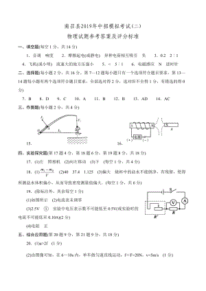 南召2019年中招模拟考试.doc