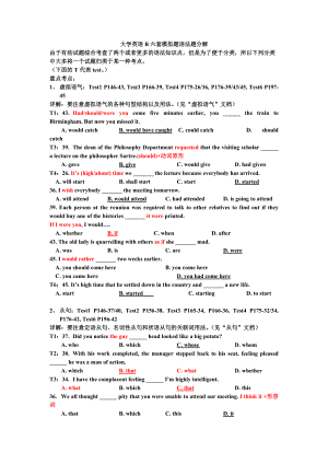 [英语学习]大学英语B六套模拟题-语法题详解.docx