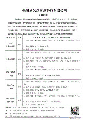 芜湖易来达雷达科技有限公司.doc