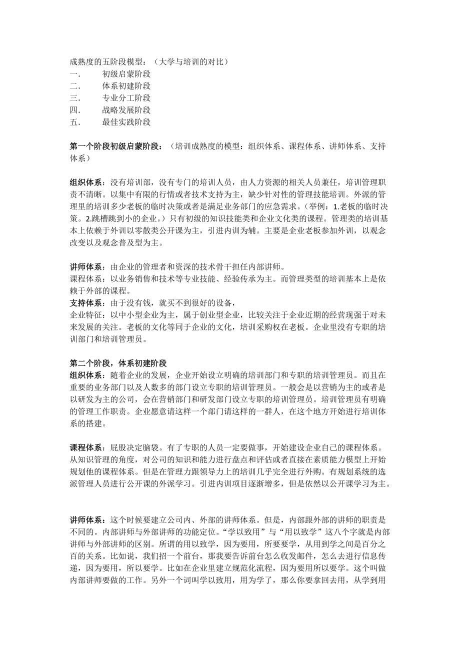 企业培训成熟度5阶段模型.doc_第1页