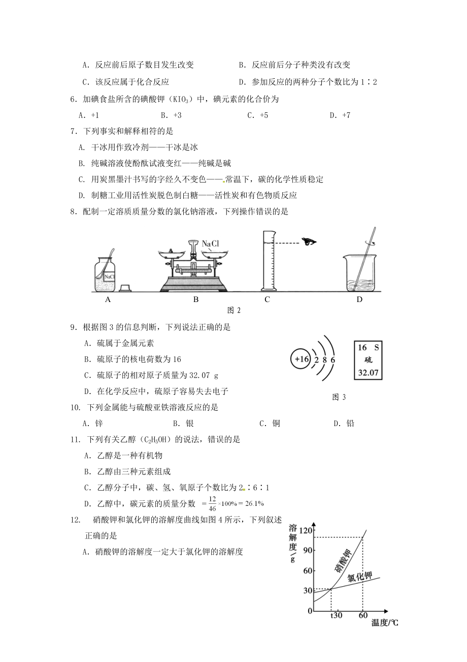 福建省福州市2012年中考化学试题.doc_第2页