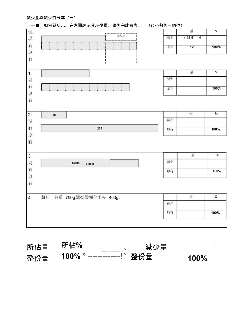 减少量与减少百分率(一).doc_第1页