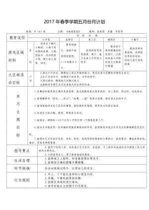 2017年5月份月计划.docx