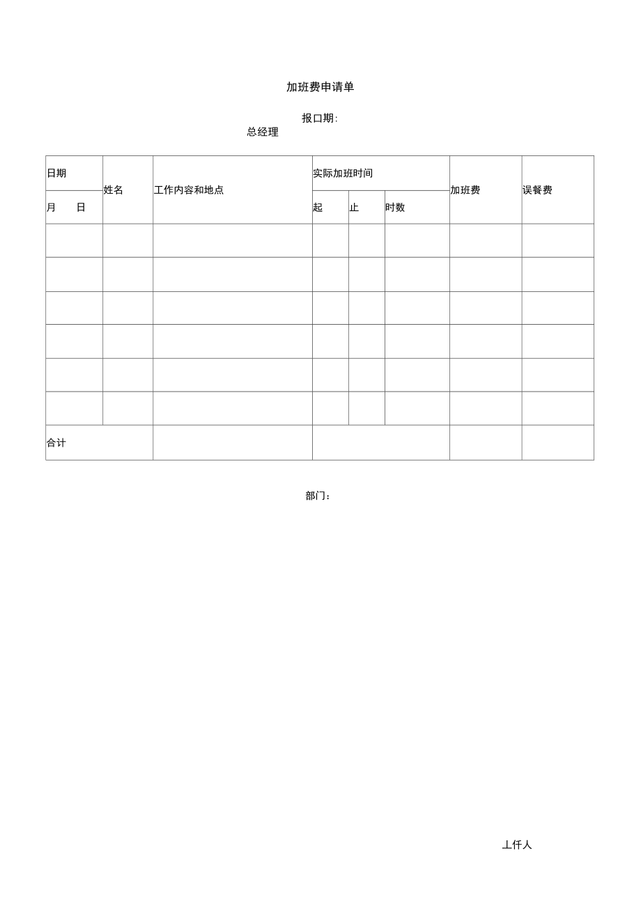 加班费申请单样本模板.doc_第1页