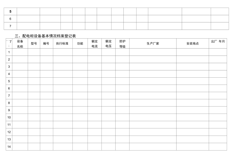 物业设施设备台账表格96.doc_第2页