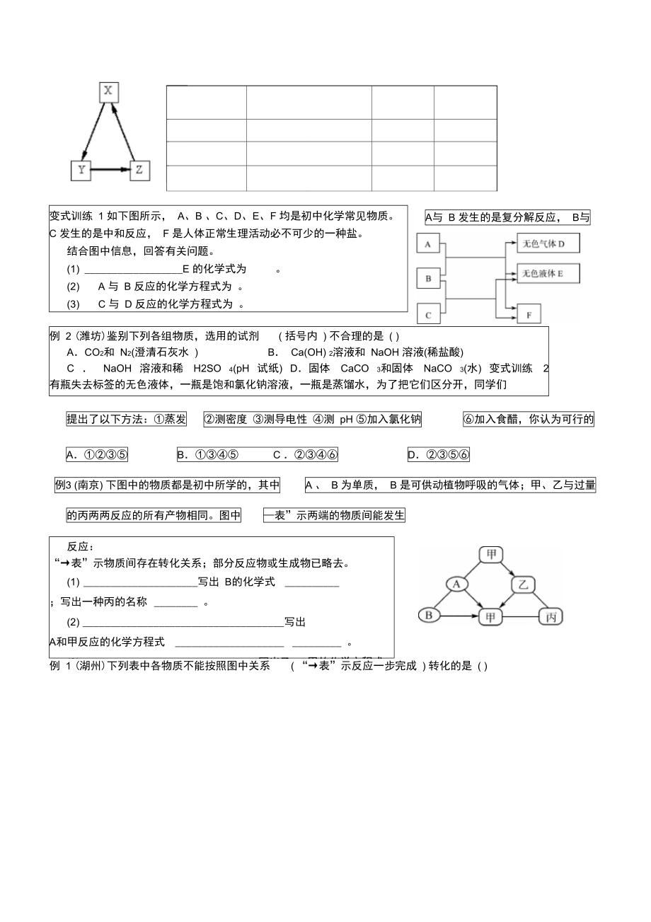 浙教版无机物之间的相互转化.doc_第3页