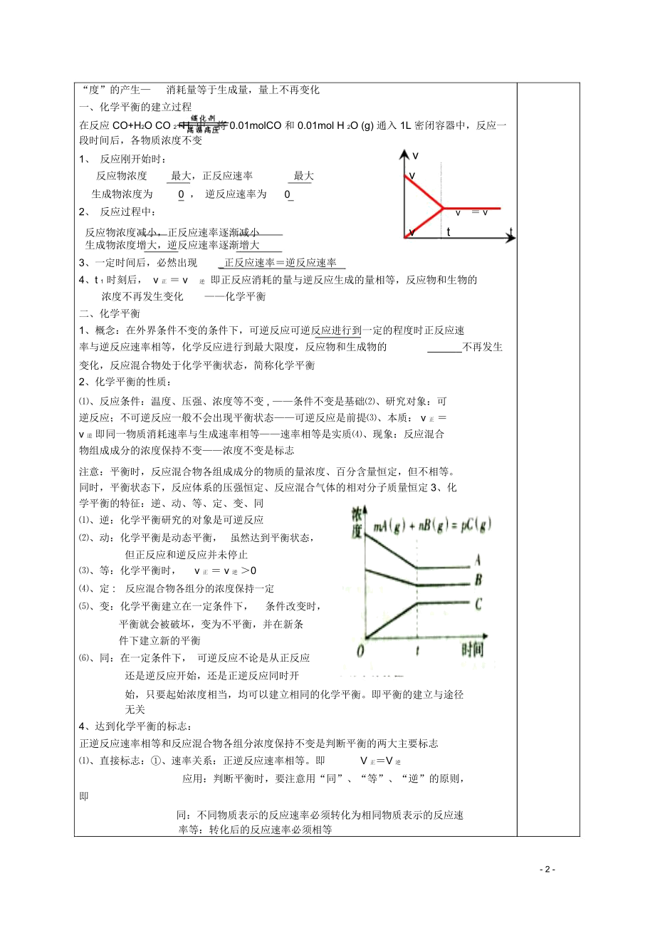 高中化学《化学平衡》(第4课时)教案4新人教选修4.docx_第2页