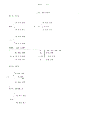 人教版五年级上册各课同音字汇总.docx