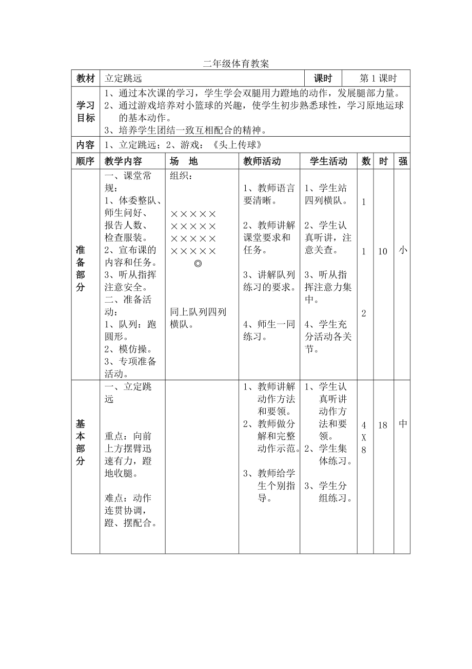 二年级体育教案 (2).doc_第1页