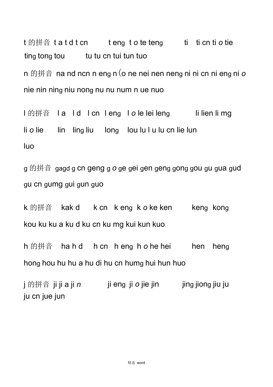 汉语拼音的发音组合(汉语拼音学习大全).docx_第2页