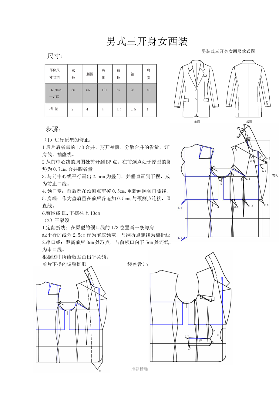 男式三开身女西装资料.doc_第1页