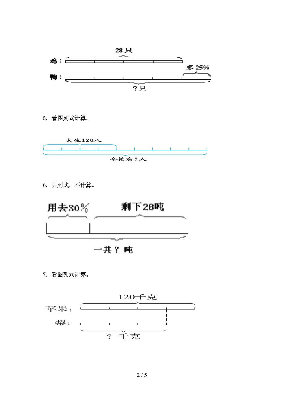 六年级数学上学期看图列方程计算专项题部编版.doc_第2页