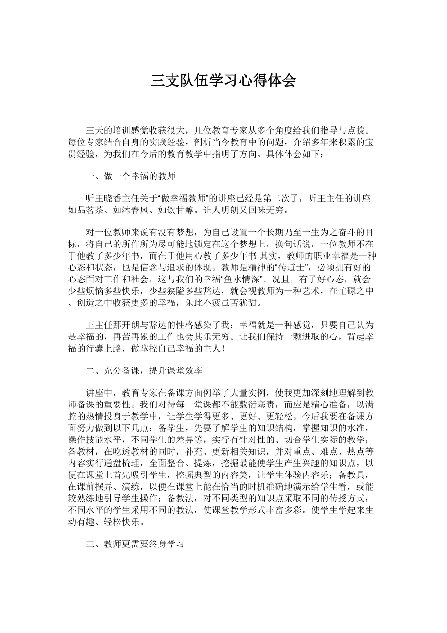 三支队伍学习心得体会.docx_第1页