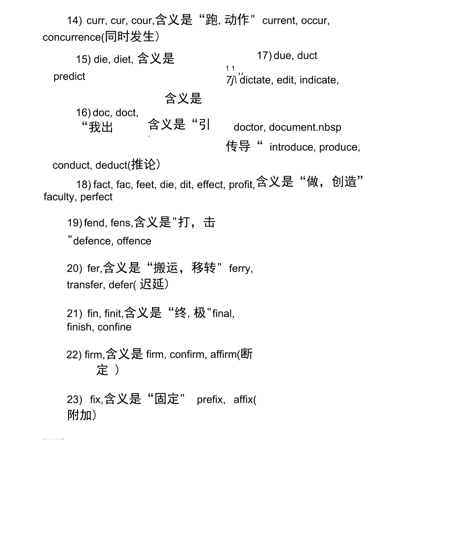 gre词汇备考：常见词根词缀整理12.docx_第2页