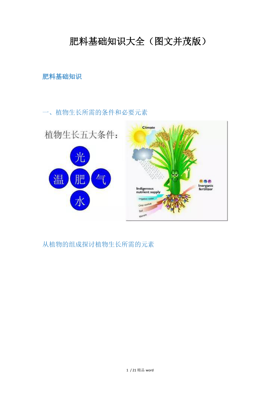 【精品】肥料基础知识大全(图文并茂版).doc_第1页