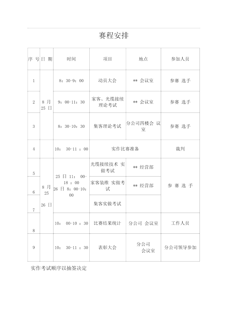 员工岗位技能大赛组织程序安排.doc_第2页