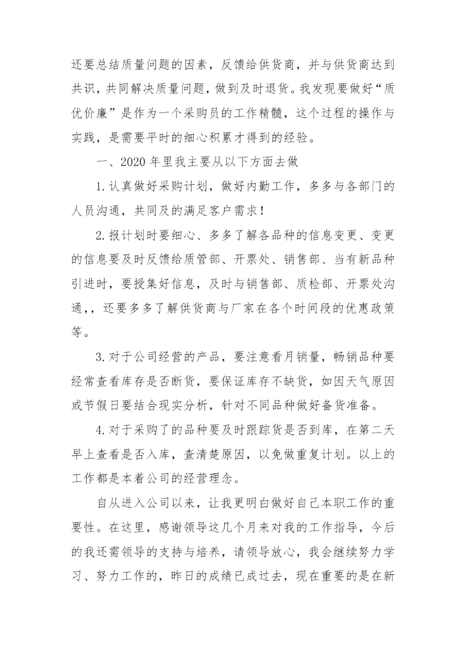 公司采购助理年终工作总结范文.docx_第2页