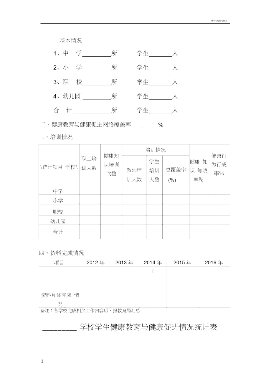 学校健康教育与健康促进工作内容及资料收集整理要求.doc_第3页