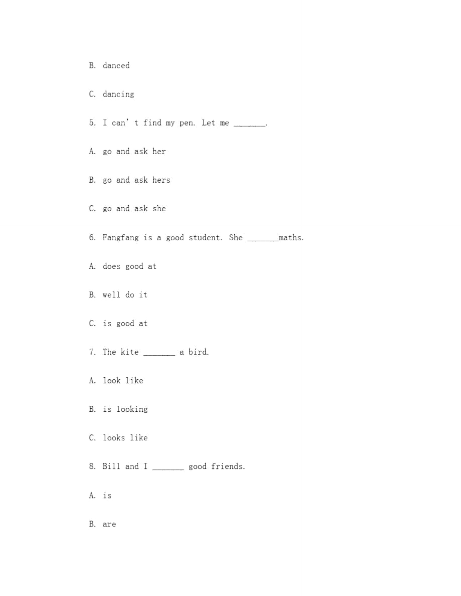 小学时态练习.doc_第3页