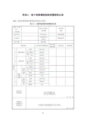 基坑工程地下连续墙检验批质量验收记录.docx