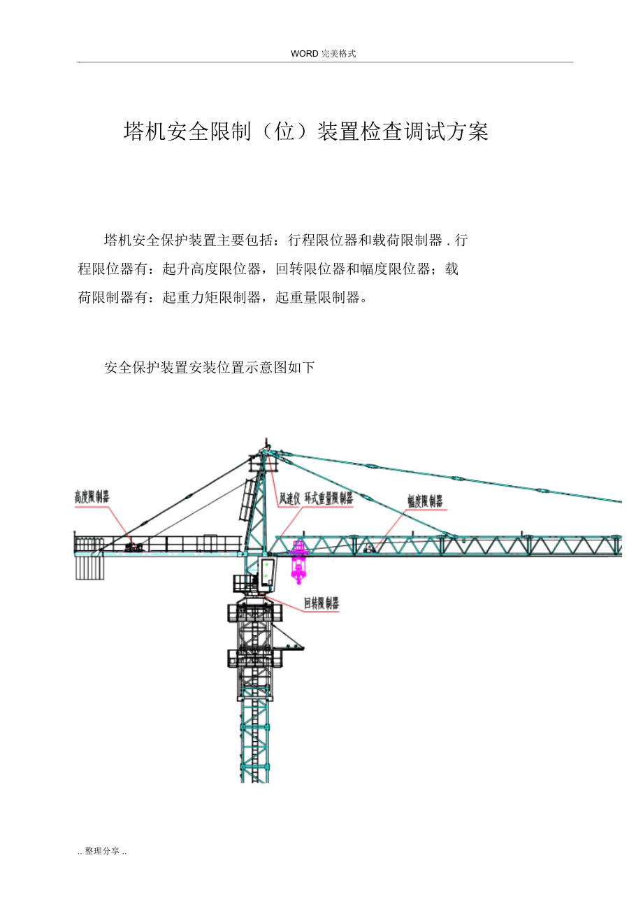 塔机安全装置检查调试方案说明.docx_第2页