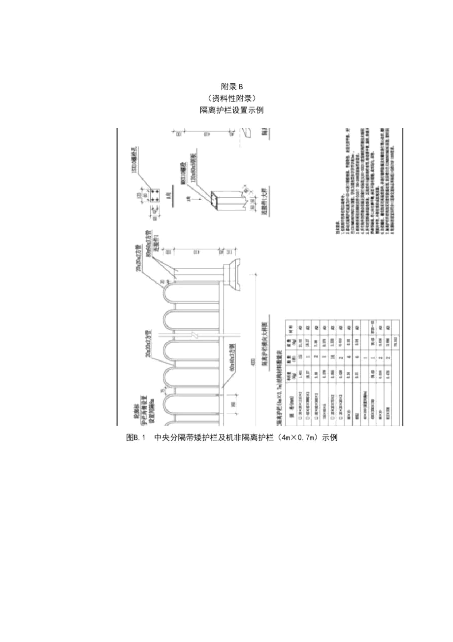 城市道路交通机动车隔离栏、隔离护栏设置示例、结构材料数量表.docx_第3页