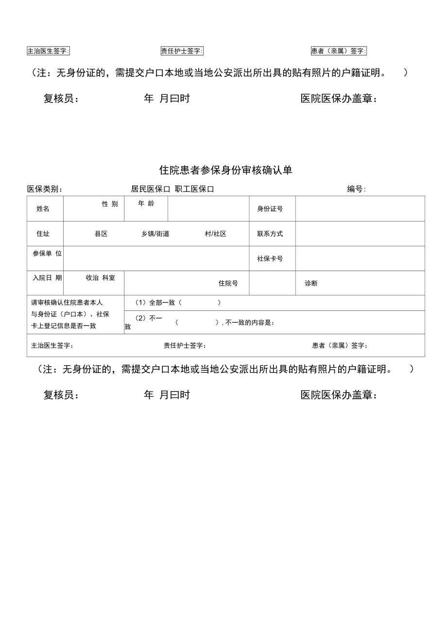 住院患者参保身份审核确认单.doc_第2页