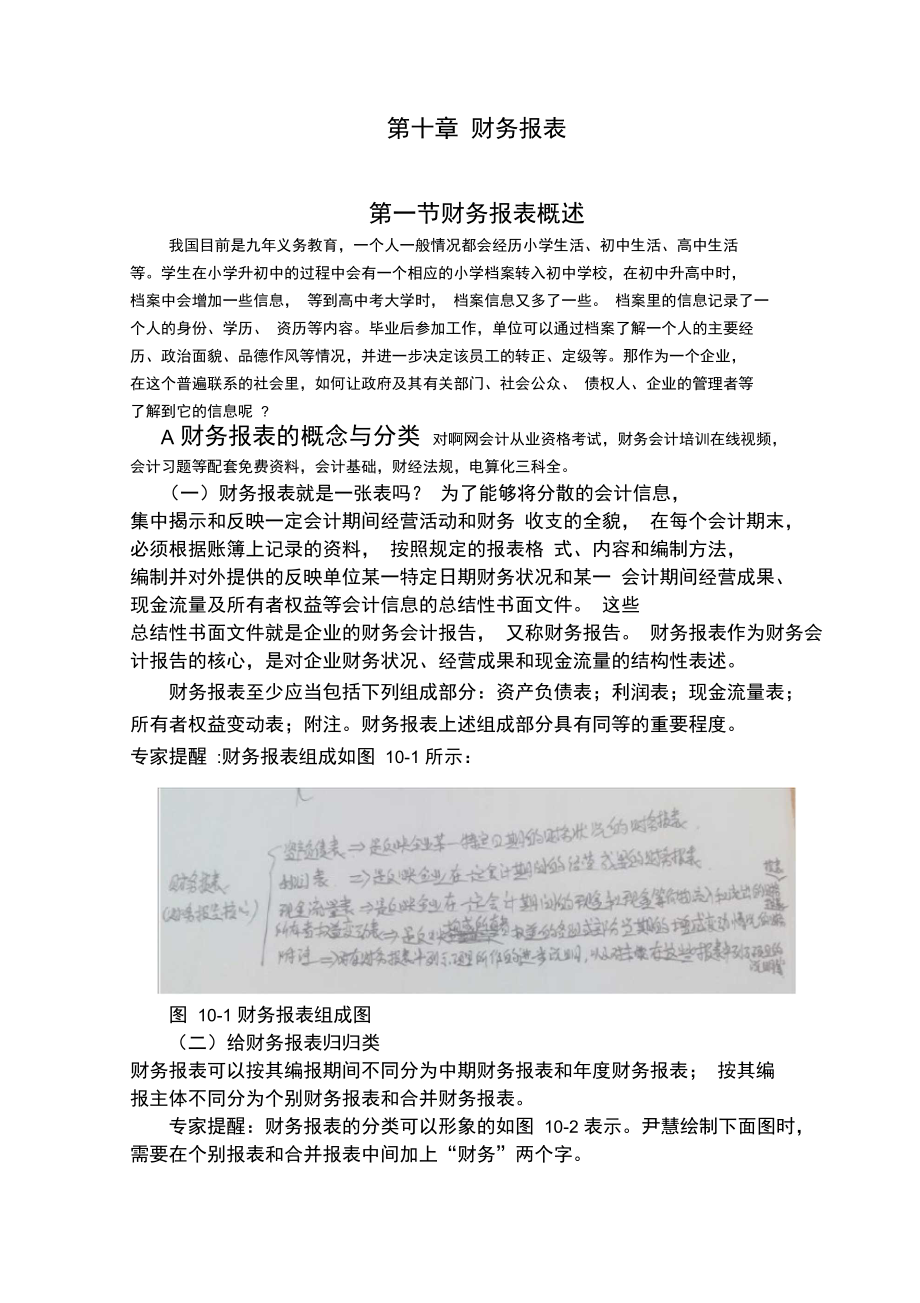 会计从业资格考试会计基础重点考点讲义第十章.doc_第1页