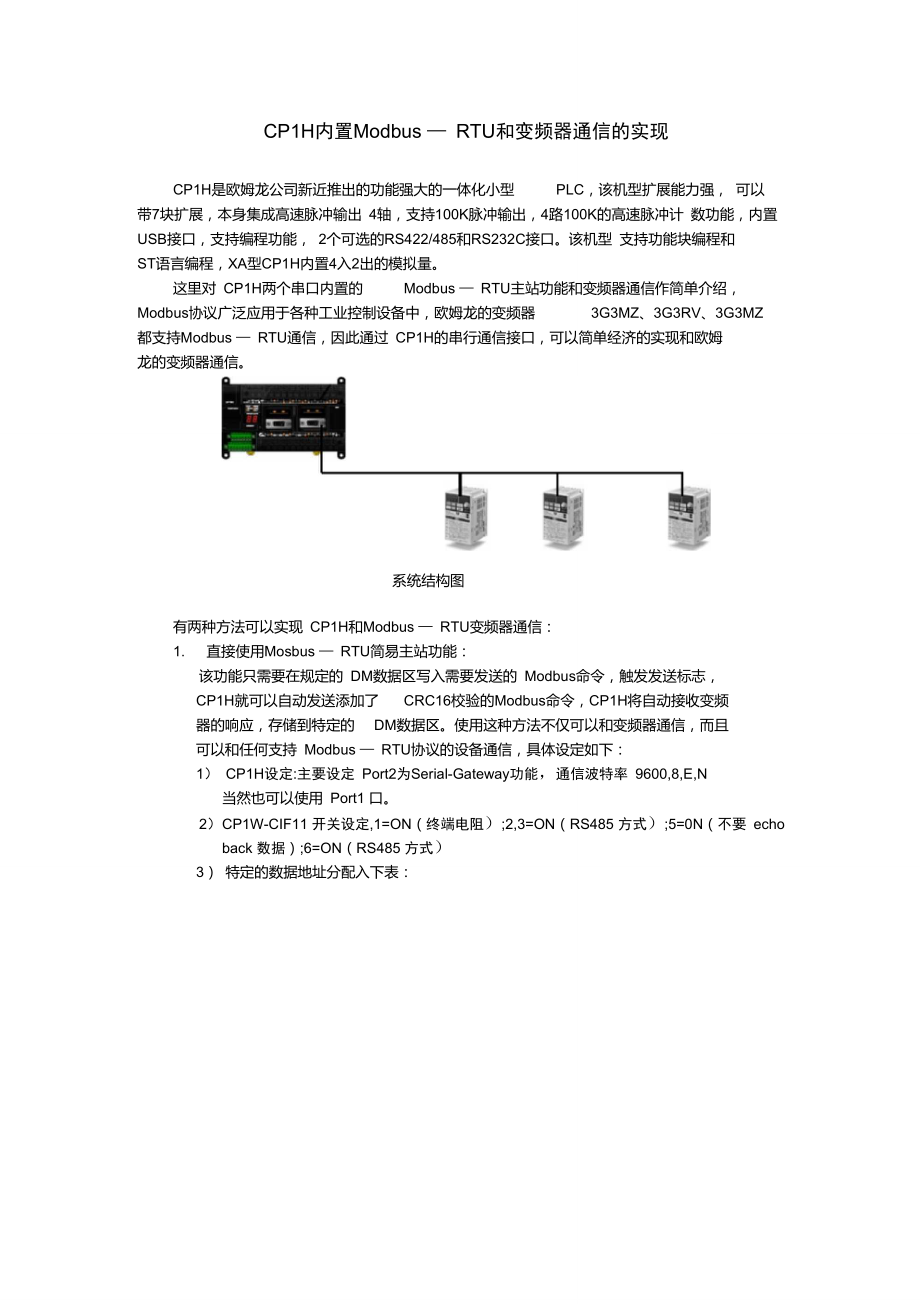 CP1H内置Modbus-RTU.doc_第1页