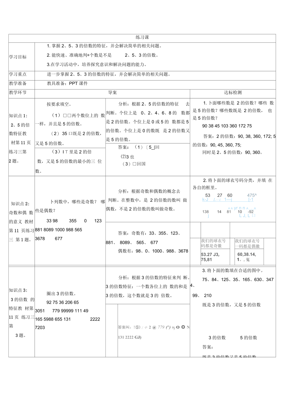 《因数和倍数》练习课.docx_第1页