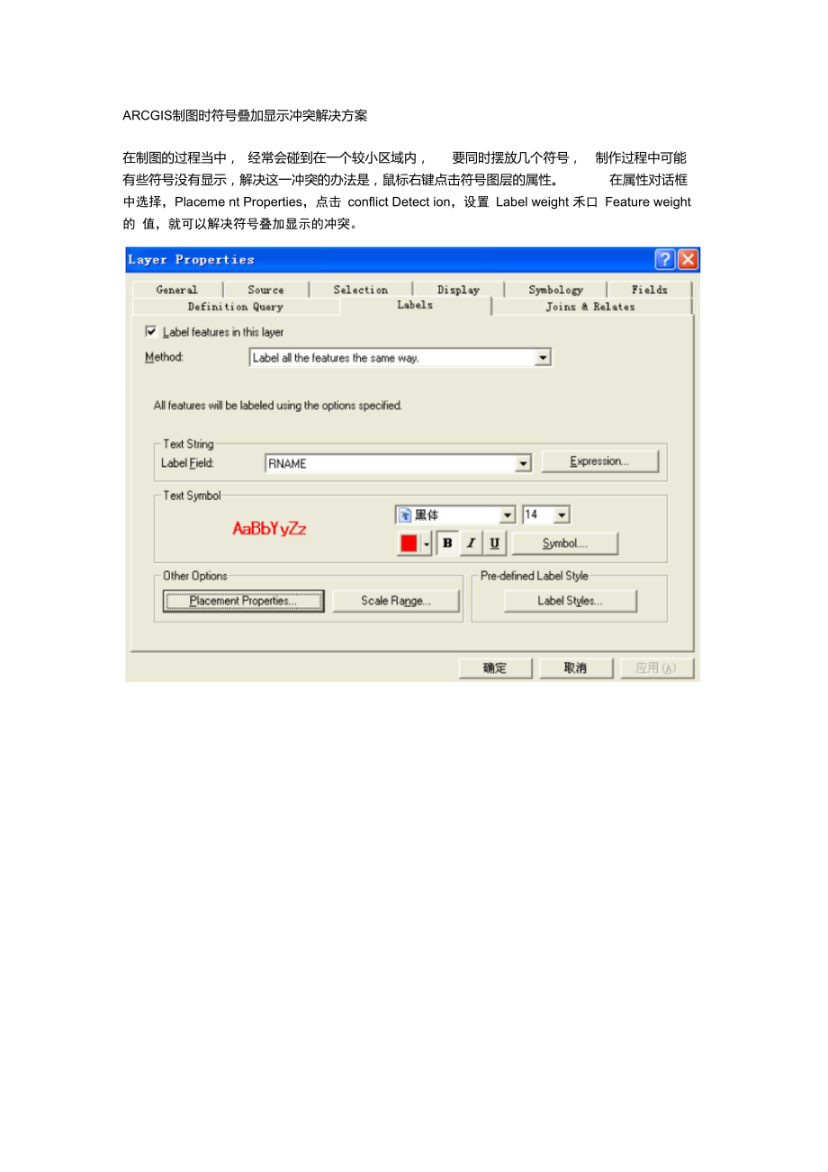 ARCGIS制图时符号叠加显示冲突解决方案.doc_第1页