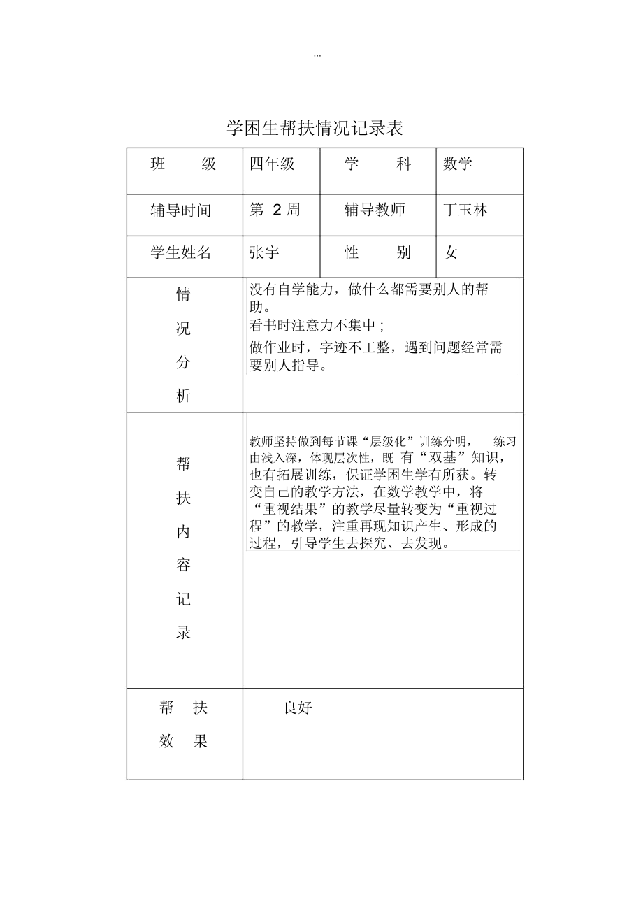 学困生帮扶情况记录表.docx_第2页