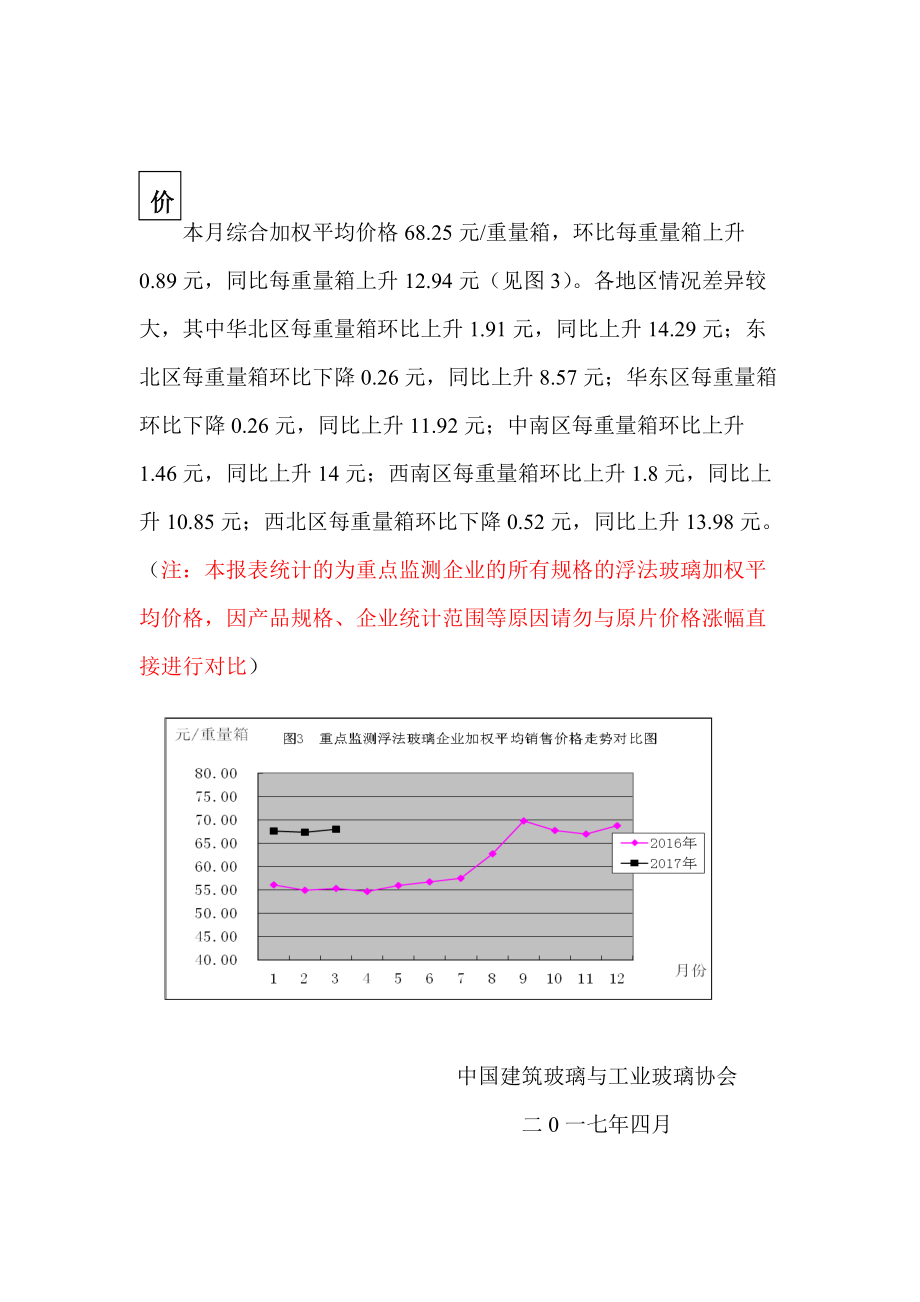 2017年3月份重点监测浮法玻璃企业产销存价等情况.doc_第3页