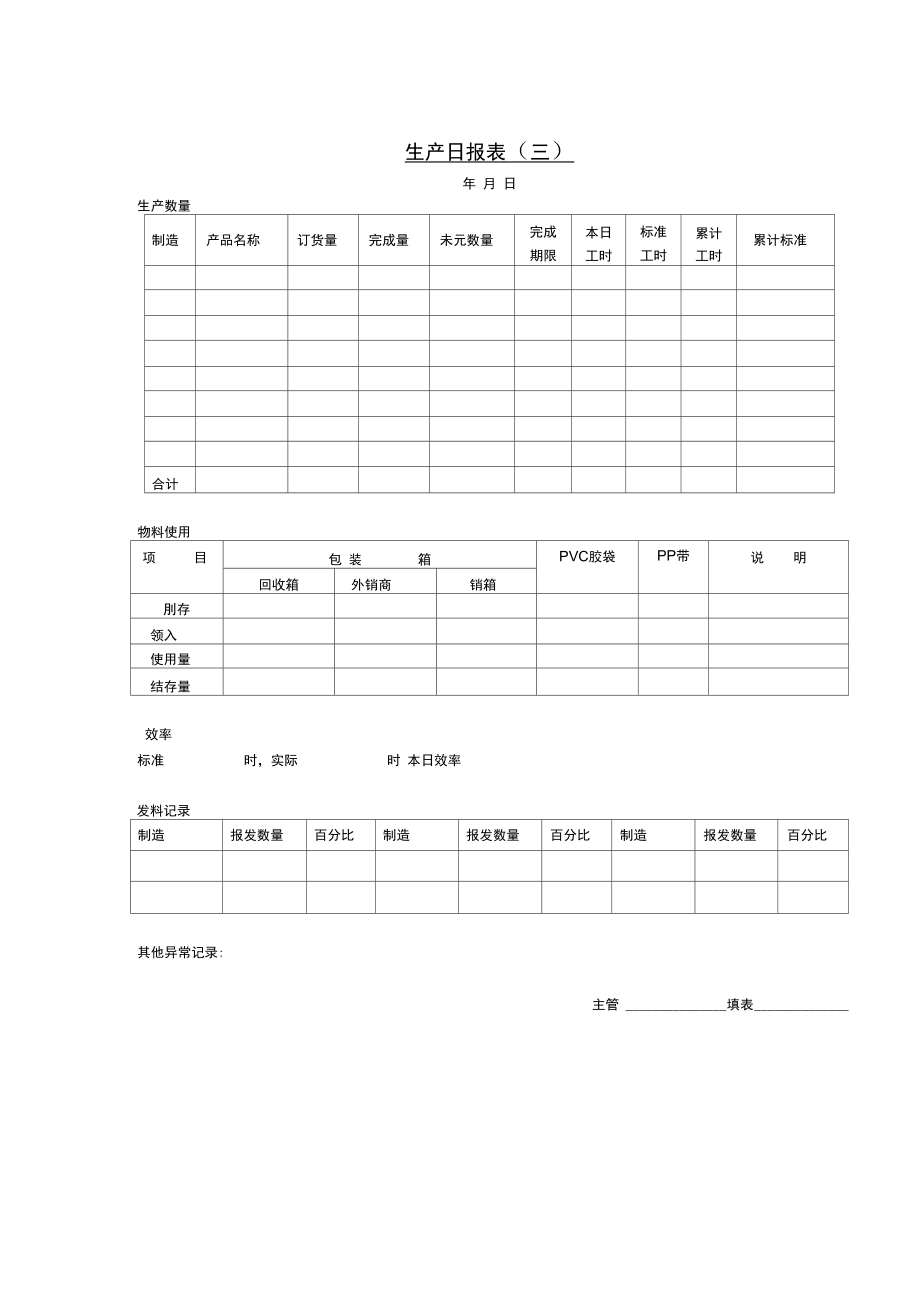 公司生产日统计报表(三).doc_第1页