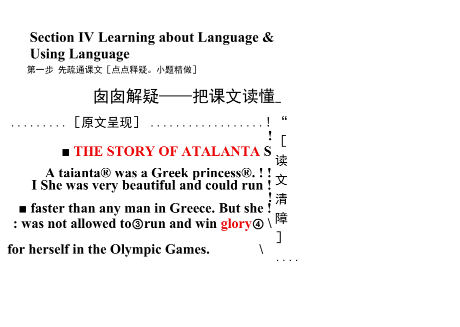 2018-2019学年高中英语人教版必修二课件：Unit2TheOlympicGamesSectionⅣLearningaboutLanguage&.docx_第1页