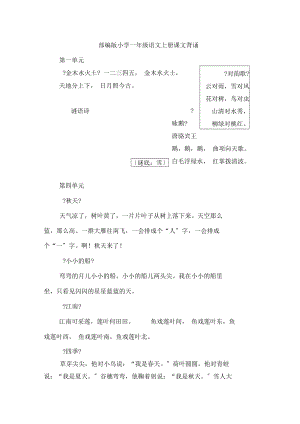 部编版小学一年级语文上册课文背诵.docx