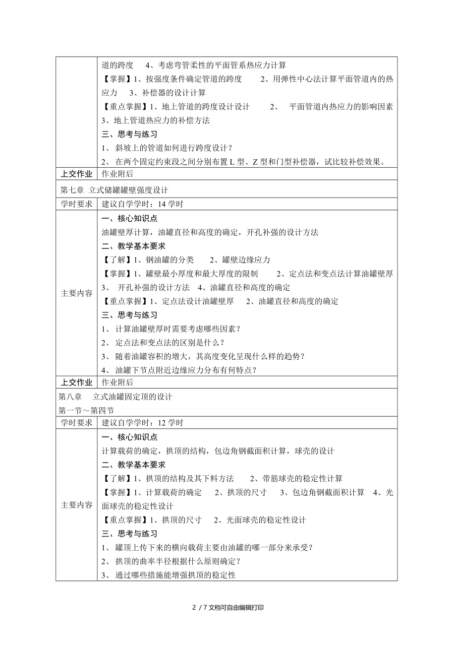 油罐和管道强度设计课程教学(自学)基本要求.doc_第2页